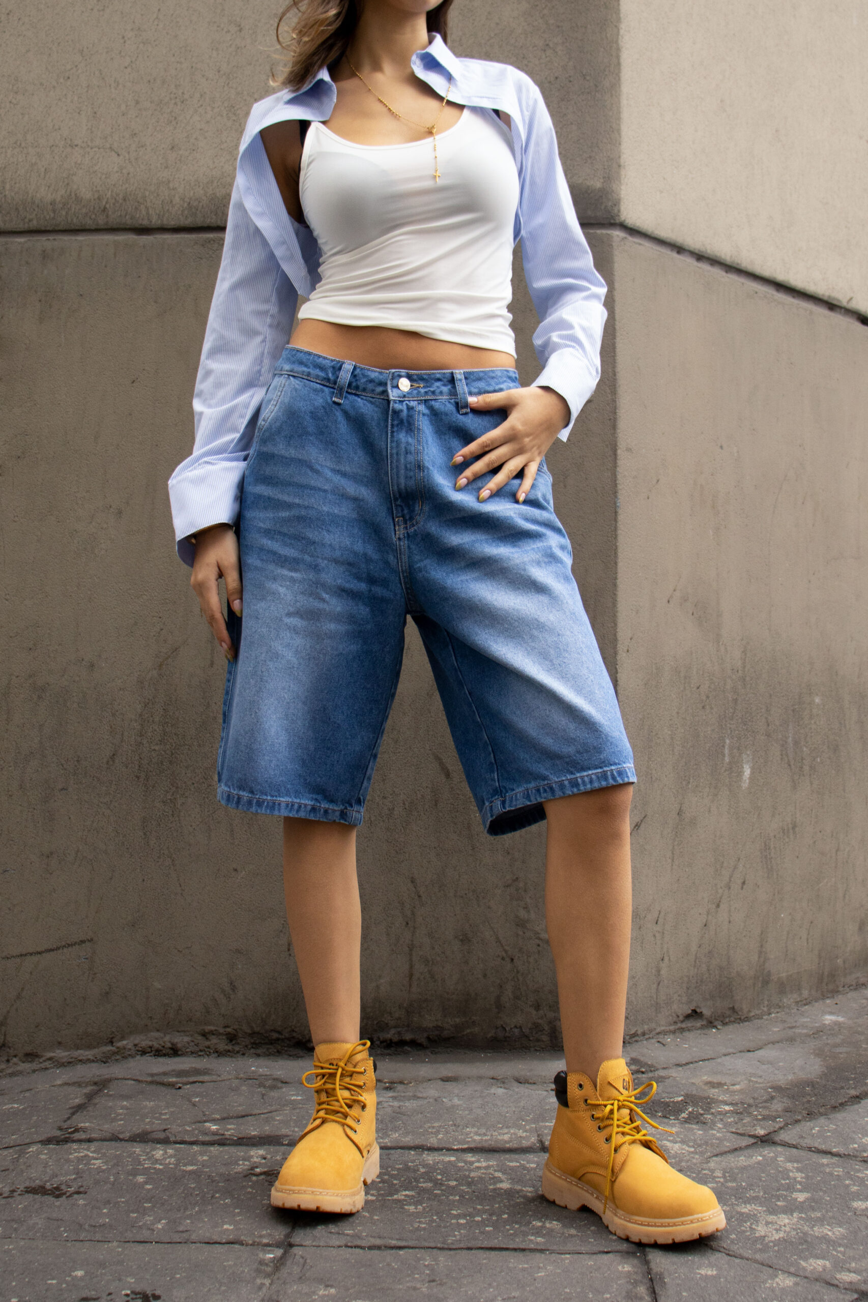 JORT DENIM PIXIE - AZUL